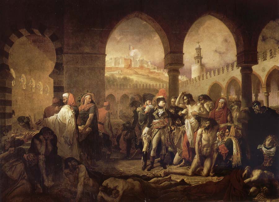 Napoleon in the plague house in Jaffa